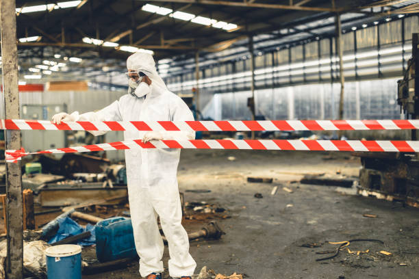 Professional Infectious Disease Decontamination technician working in Adrian, MI